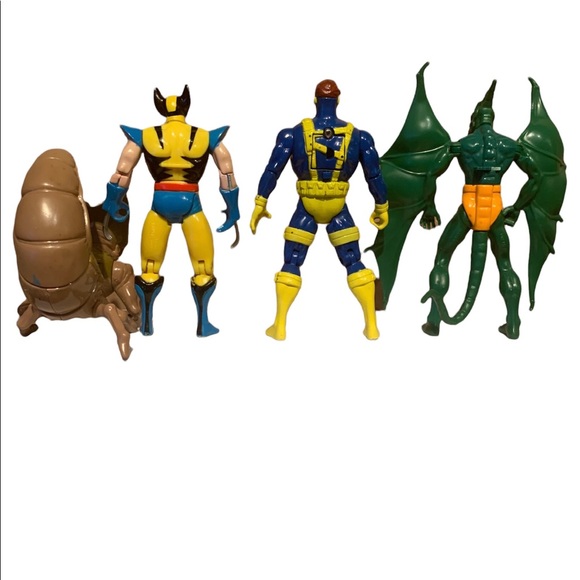 4 X-Men Figures, Brood, Wolverine, Cyclops, Sauron - Picture 2 of 13